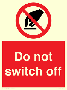 Do not switch off 